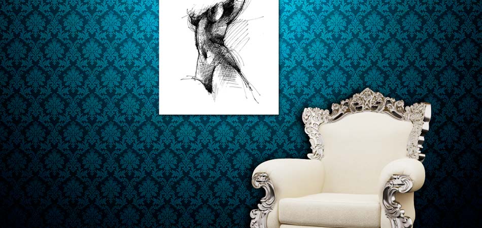 Nudo femminile penna Nudo femminile penna